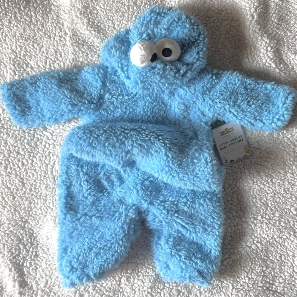 Blue Fuzzy Kids One Piece - Picture 4 of 8